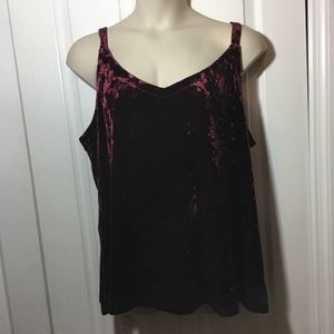 Plus Size Velour Cami